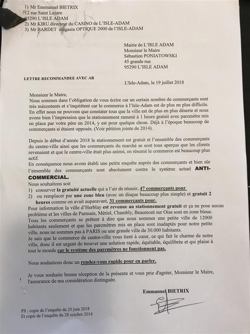 parking l'isle-adam gratuit